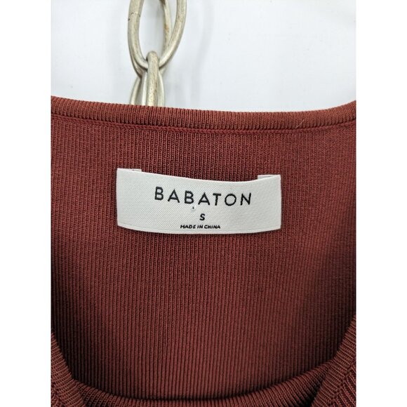 Aritzia Babaton Brown Midi Sweater Dress S - Picture 9 of 10